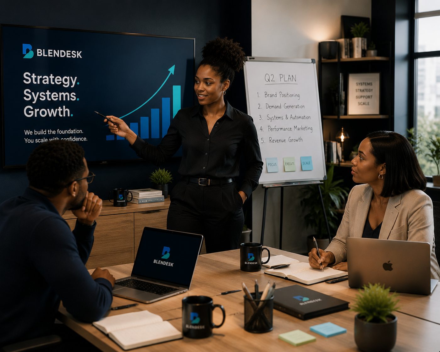 Presenting an SEO and growth strategy to the team